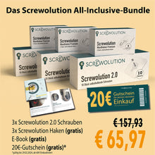 Lade das Bild in den Galerie-Viewer, Screwolution Wandhaken Premium (5 Stück)